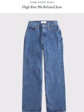 Abercrombie High-Rise Relaxed Straight Jeans